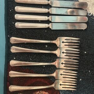 Community silver plate forks and knives “skyline or sky crest”